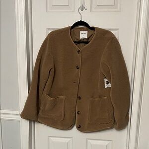 Women’s Nine West Collarless Teddy Jacket